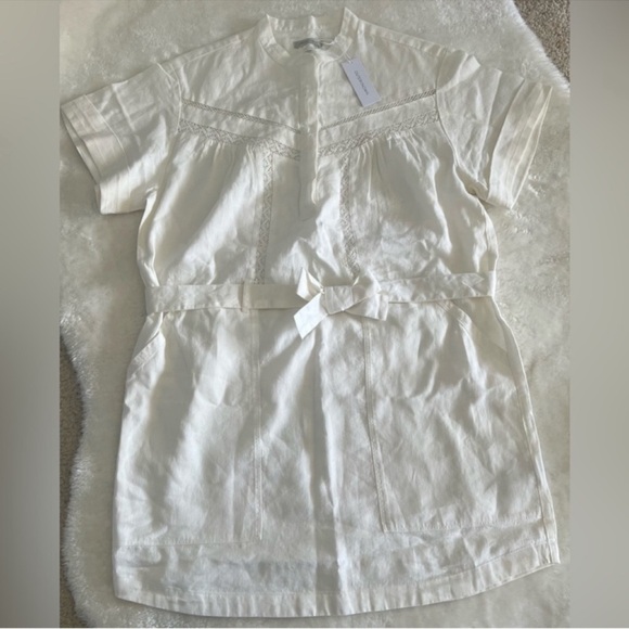 Outerknown Linen Blend Belted Dress - Picture 3 of 16